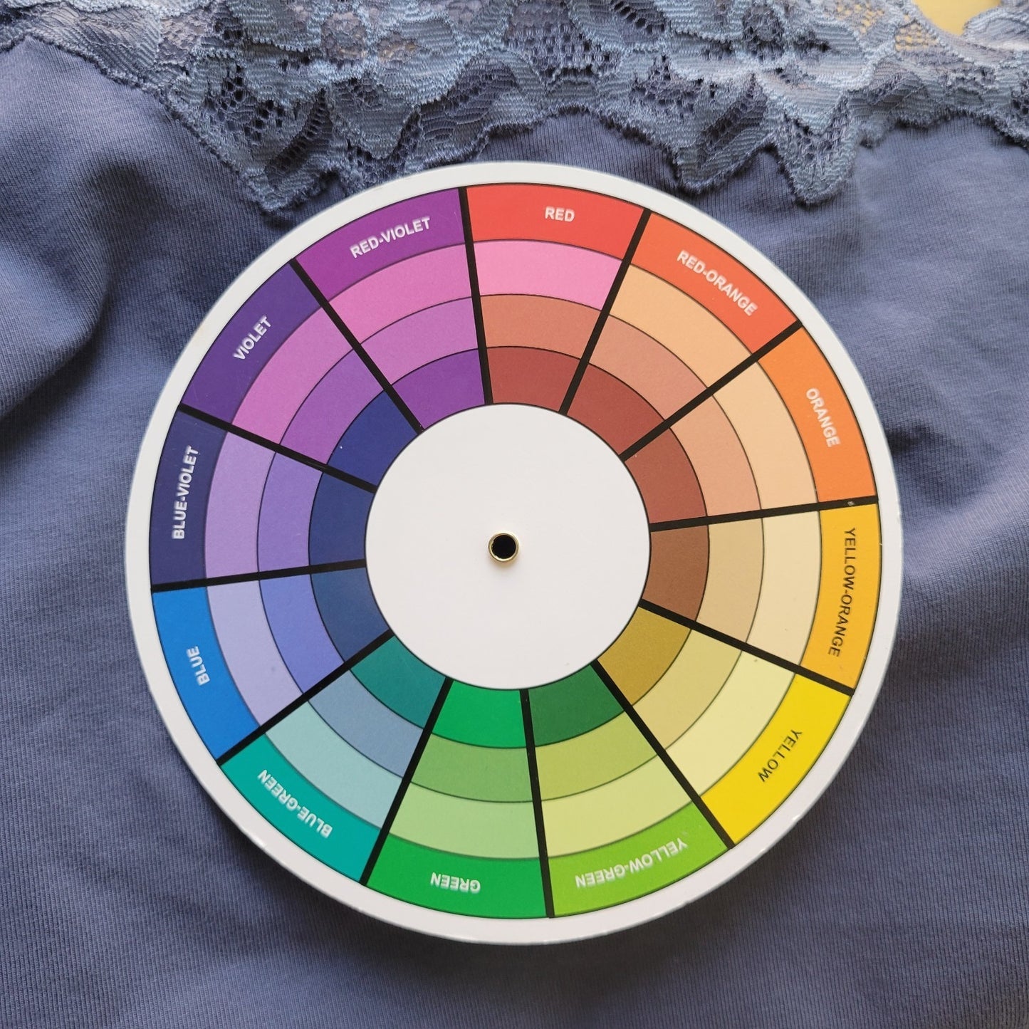 Coldwater Creek Women Top Extra Large Tank Blue Lace Neckline Lightweight Office