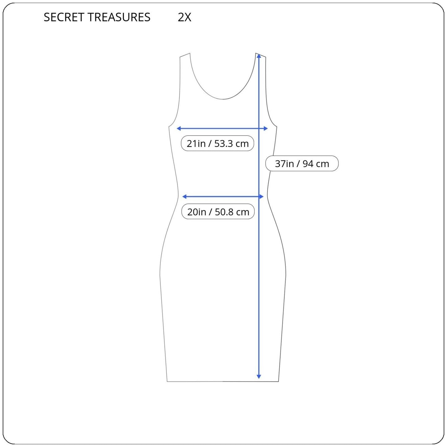 Secret Treasures Womens Nightgown 2X Blue Floral Spaghetti Racerback Lace Trim