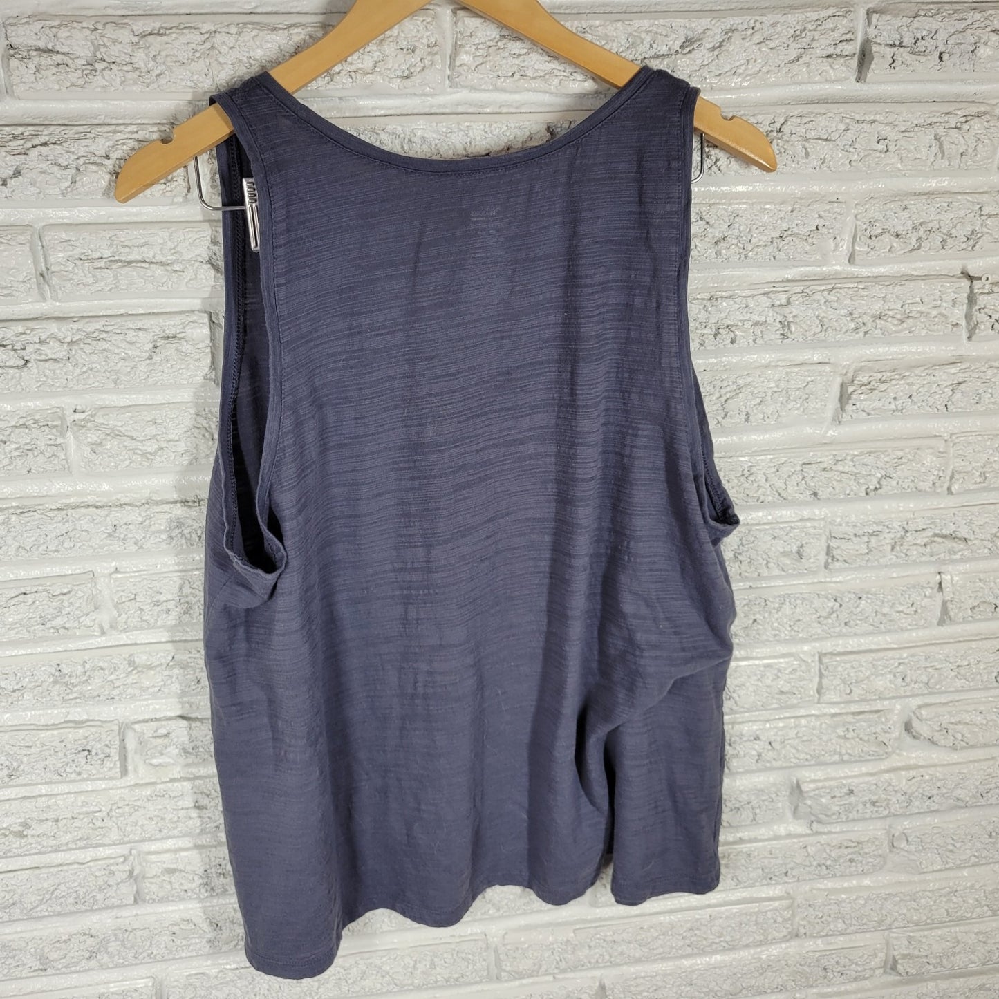 Secret Treasures Women Top 2X Plus Tank Pajama But First Coffee Lightweight Gray