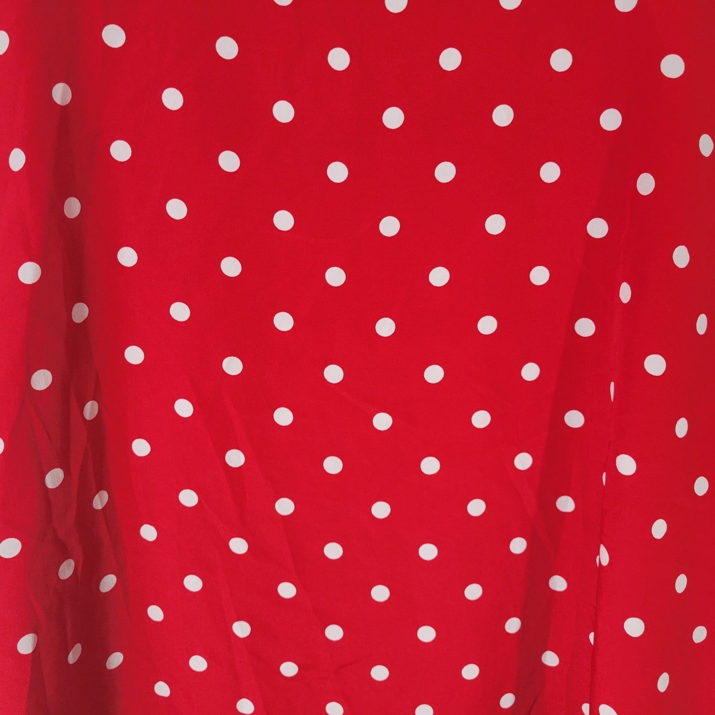 Faded Glory Womens Top 3X Plus Tank Red White Polka Dot Lightweight Casual