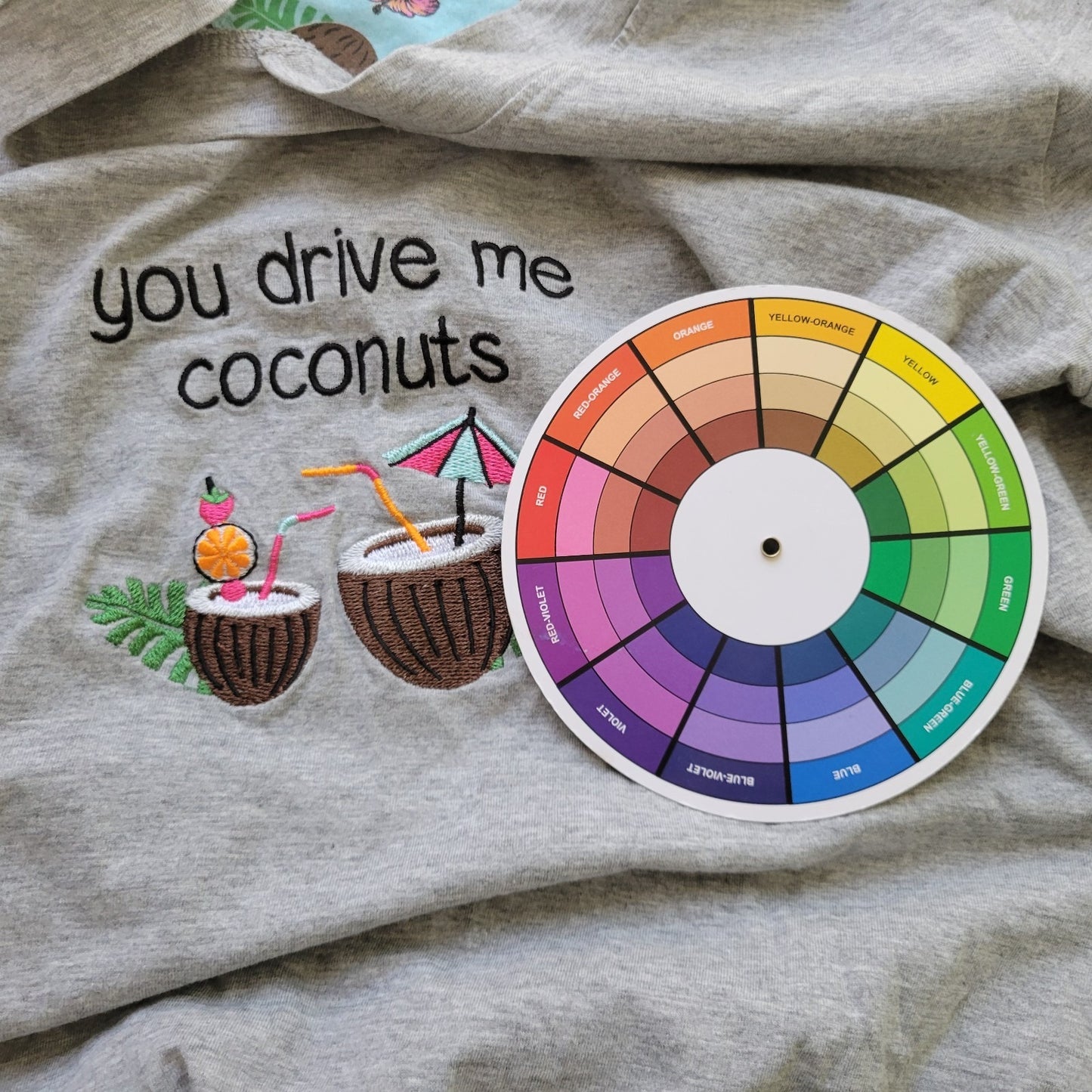 Rene Rofe Womens Pajama Top XL Nightgown You Drive Me Coconuts Vacation Lounge