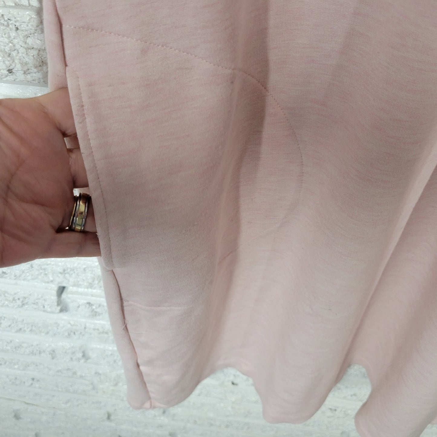 Calvin Klein Womens Swim Cover Up XL Pink Heather Pockets Soft Keyhole Comfy