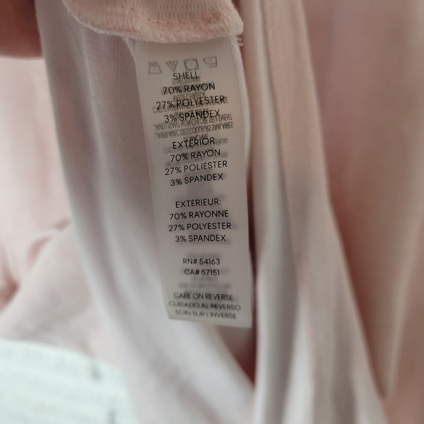 Calvin Klein Womens Swim Cover Up XL Pink Heather Pockets Soft Keyhole Comfy