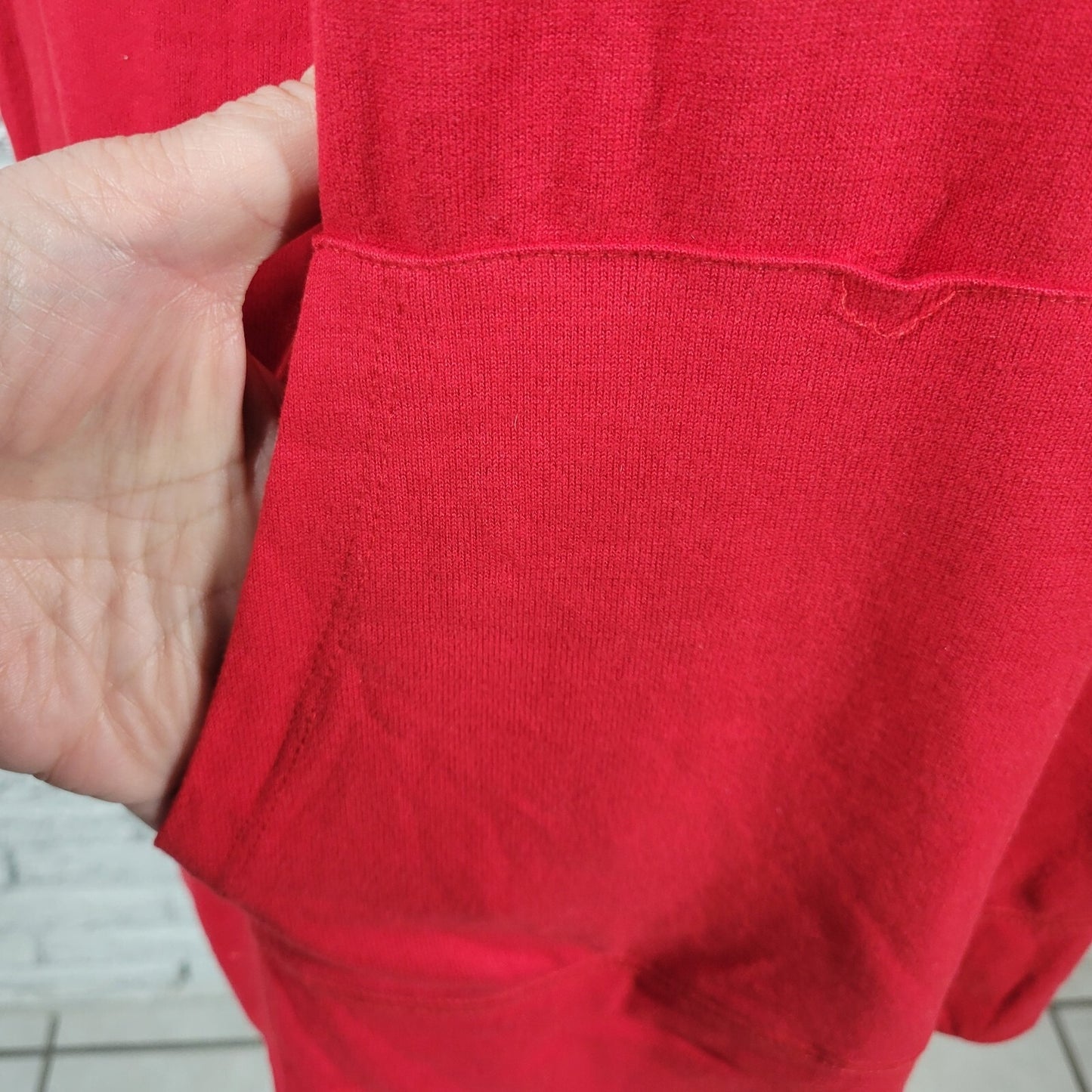 Christmas Women Top XXL 20 Plus Tee Long Sleeve Red Ho Ho Ho Holiday Lightweight