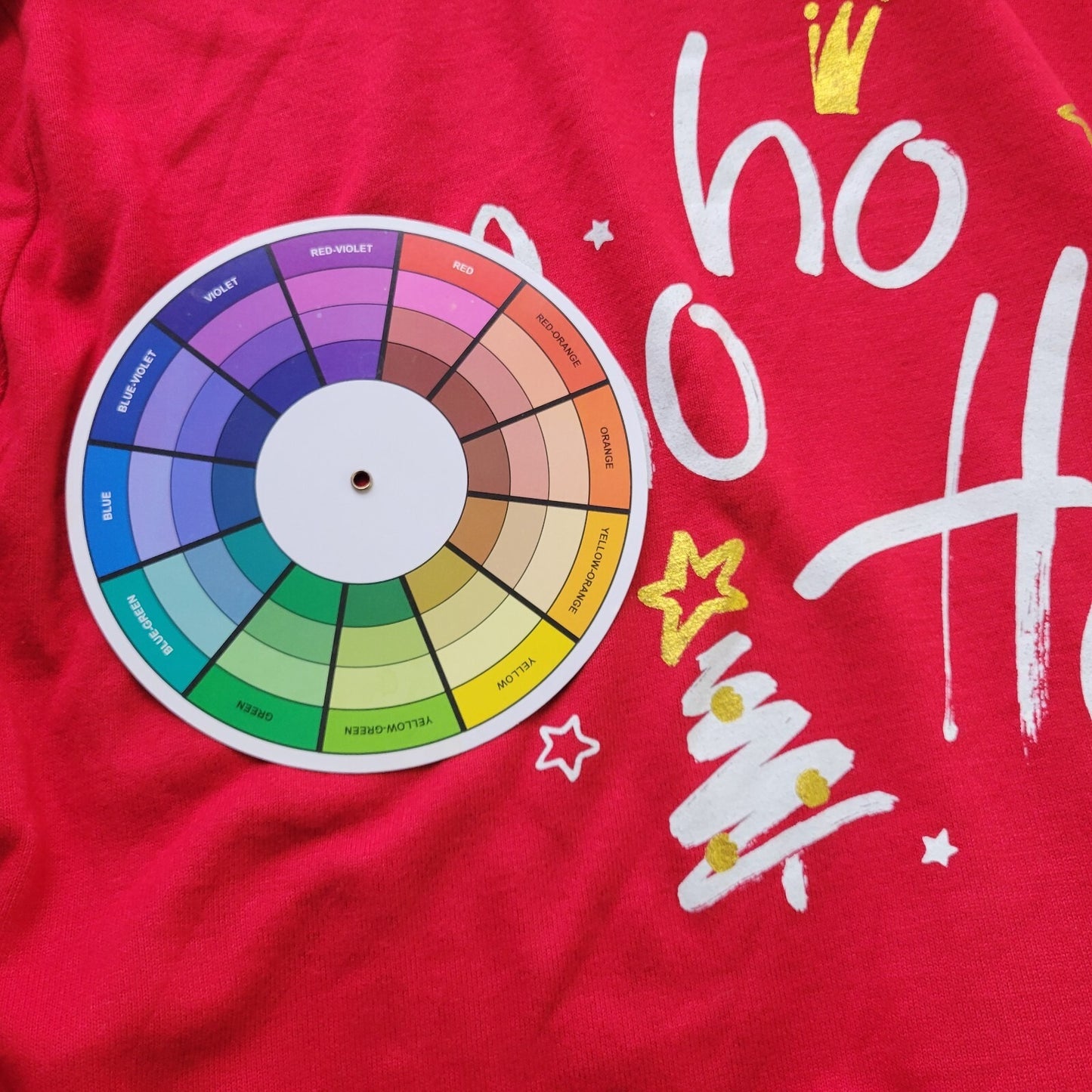 Christmas Women Top XXL 20 Plus Tee Long Sleeve Red Ho Ho Ho Holiday Lightweight