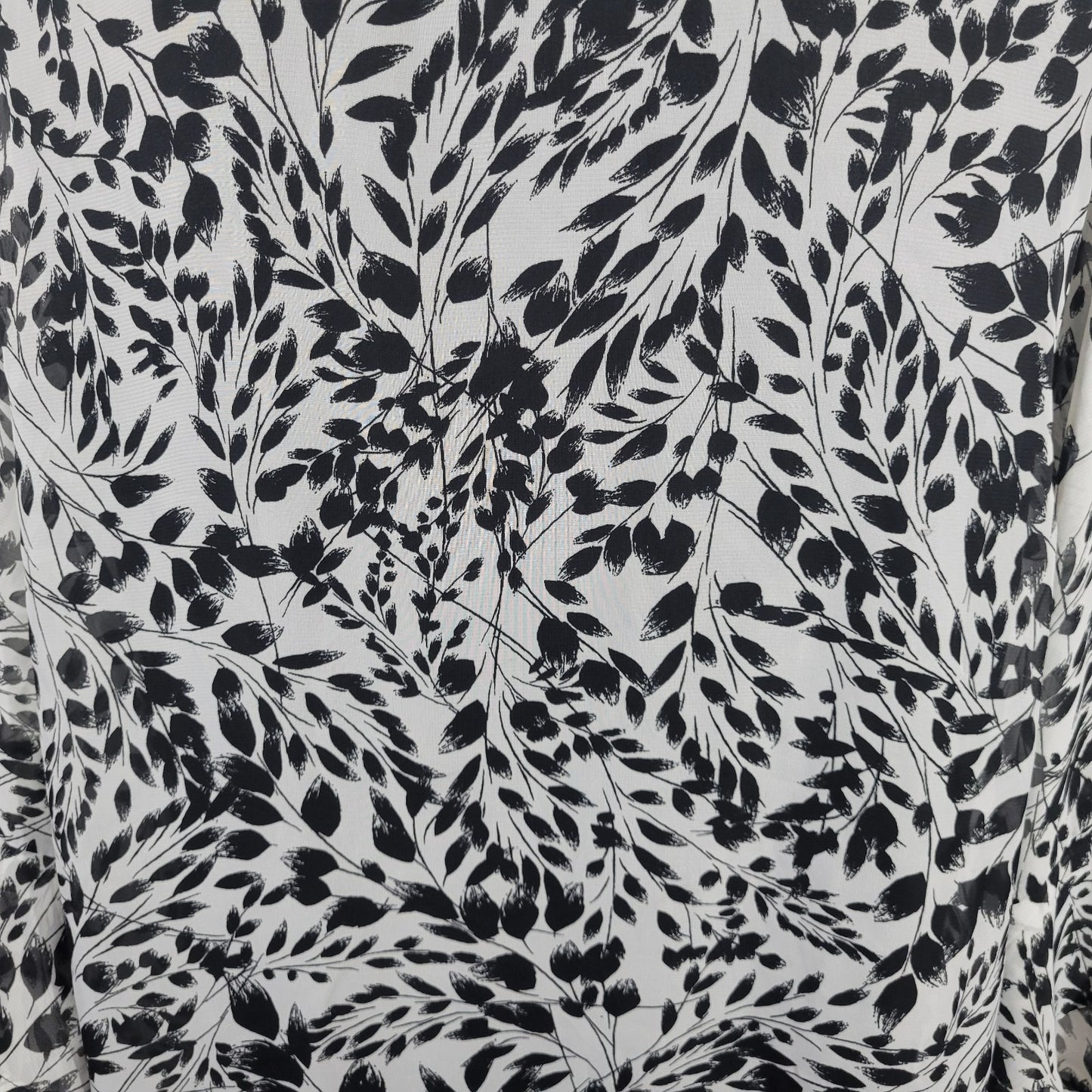 Avenue Womens Top 18 20 Plus Tunic Double Bell Sleeve Black Floral Lightweight