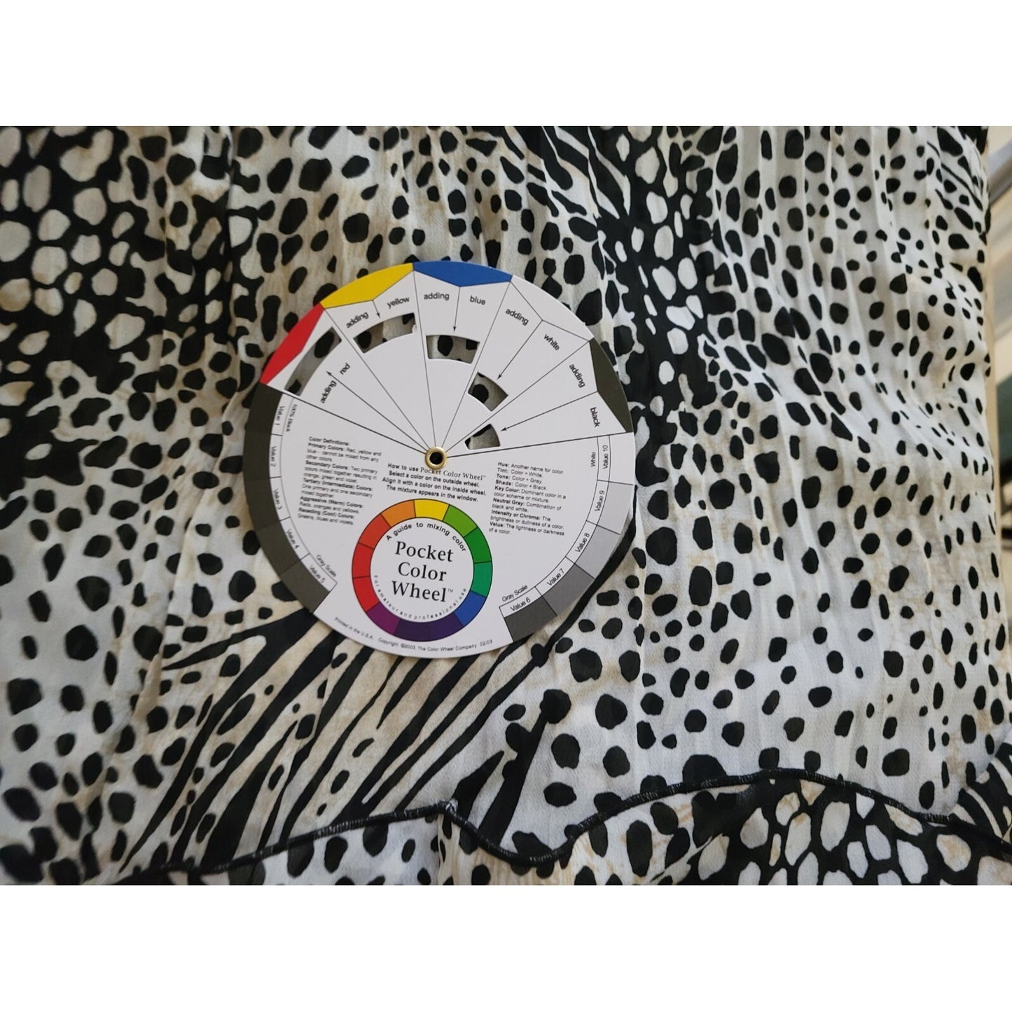 Maggie Barnes Womens Top 2X Plus 3/4 Sleeve Sheer Animal Print Button Up Ruffle