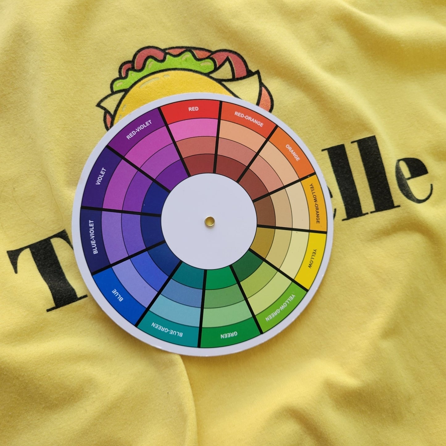 Lularoe Womens Top 3XL Plus Tee Short Sleeve Taco Belle Yellow Casual Poly Blend