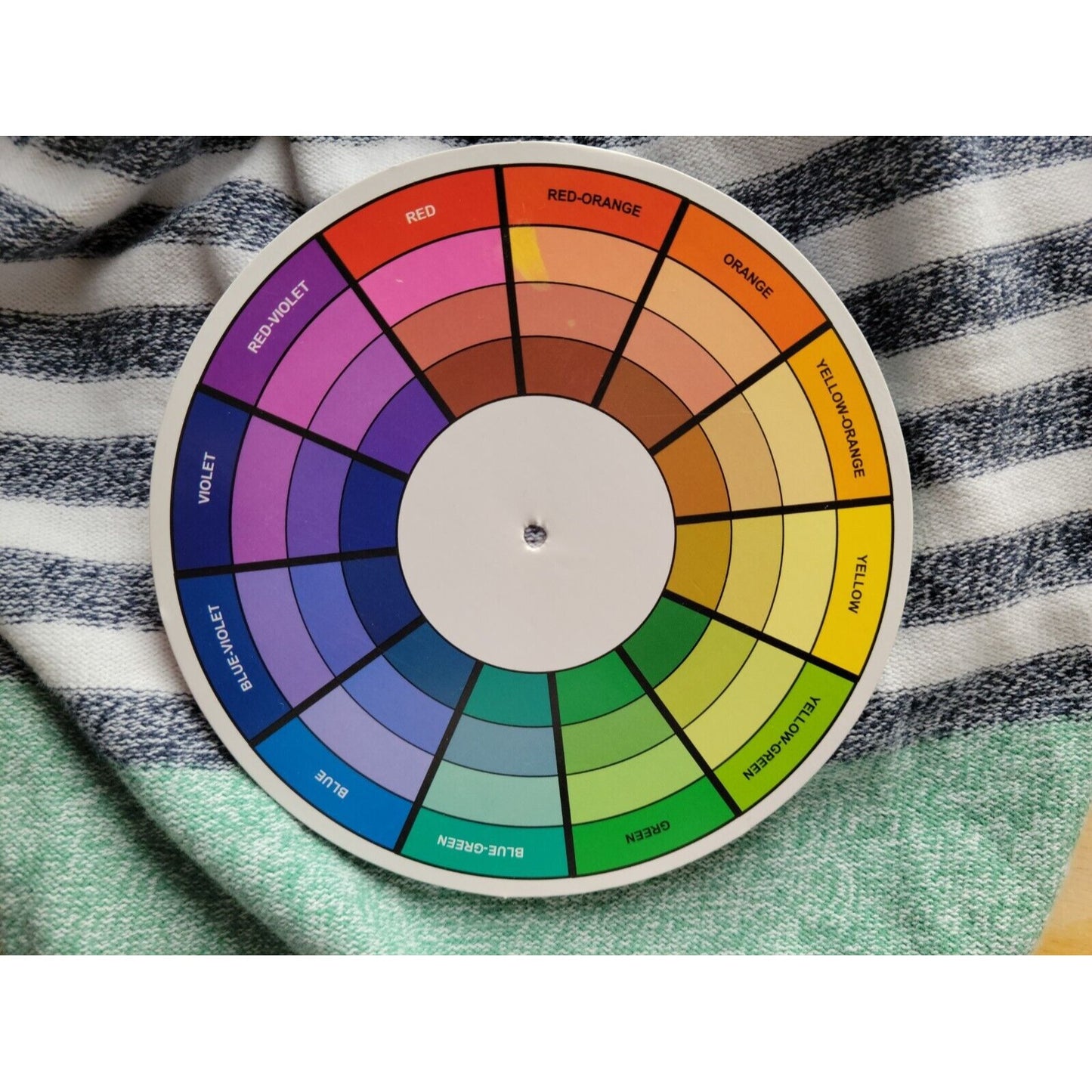 Caribbean Joe Womens Top Extra Large 3/4 Sleeve Cotton Casual Blue Stripe