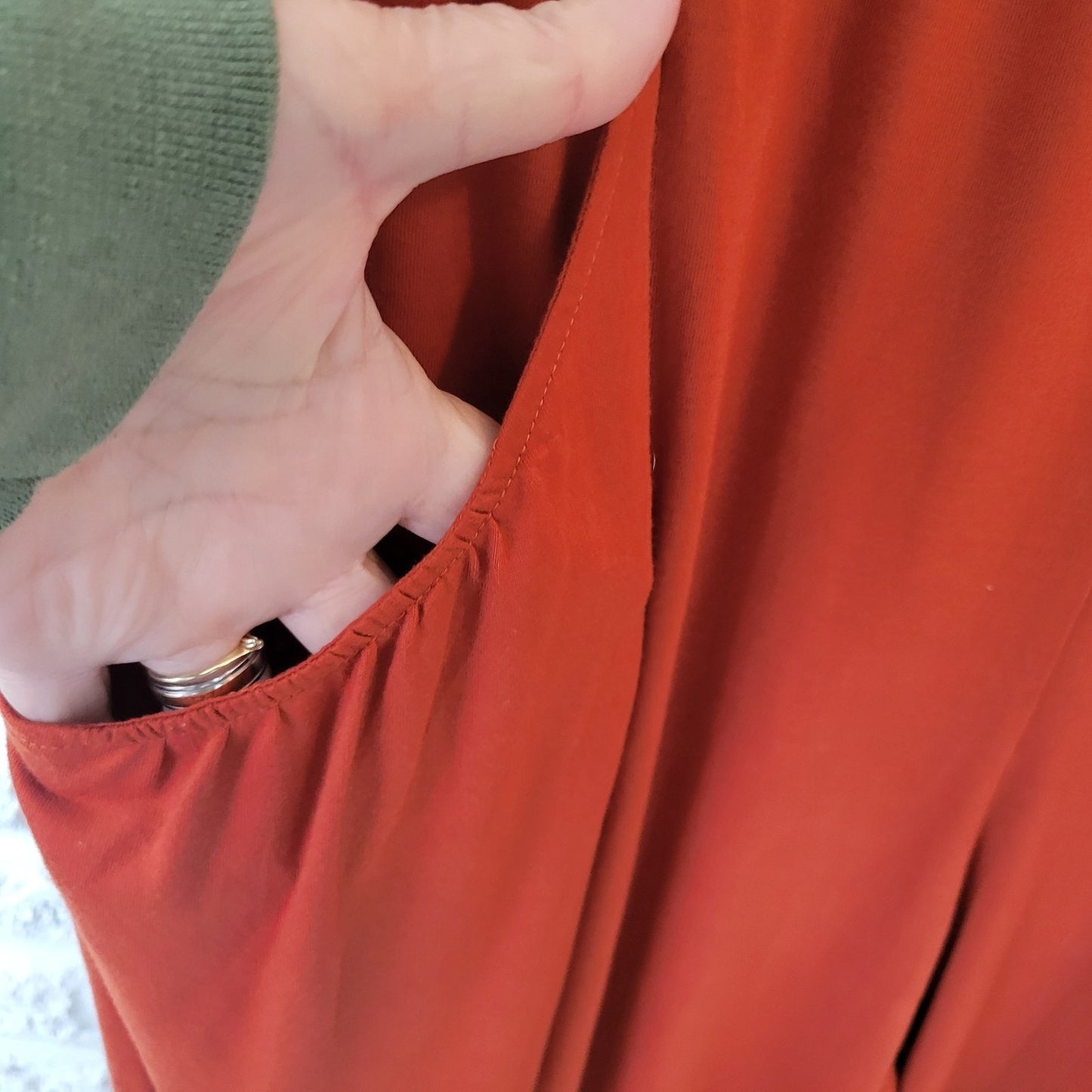 Bloomchic Womens Jumpsuit 18 20 Plus Capri Sleeveless Burnt Orange Harem Pockets