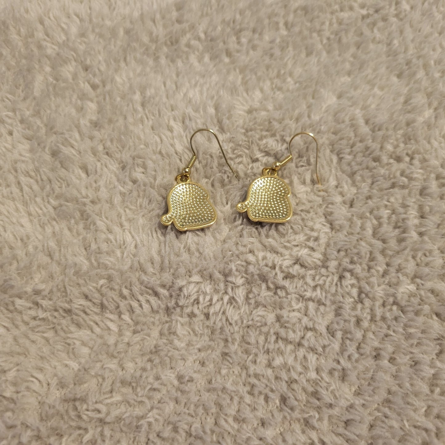 Santa Claus Penguins Earrings Christmas Gold Tone Fish Hook Holiday Winter