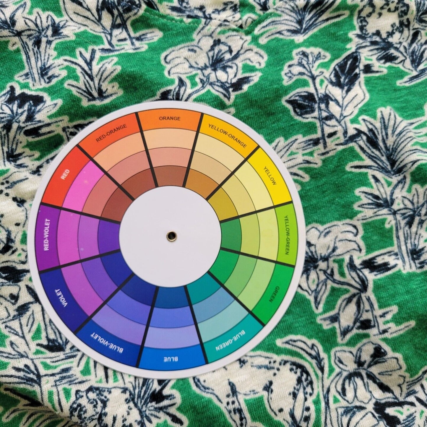 C&C California Womens Top 2X 3/4 Sleeve Green Floral Linen Lightweight Casual