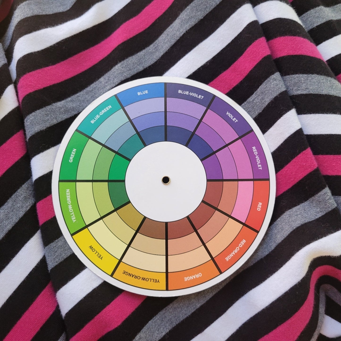 Alfred Dunner Womens Top 3X Plus 3/4 Sleeve Pink Black Stripe Cotton Blend Soft