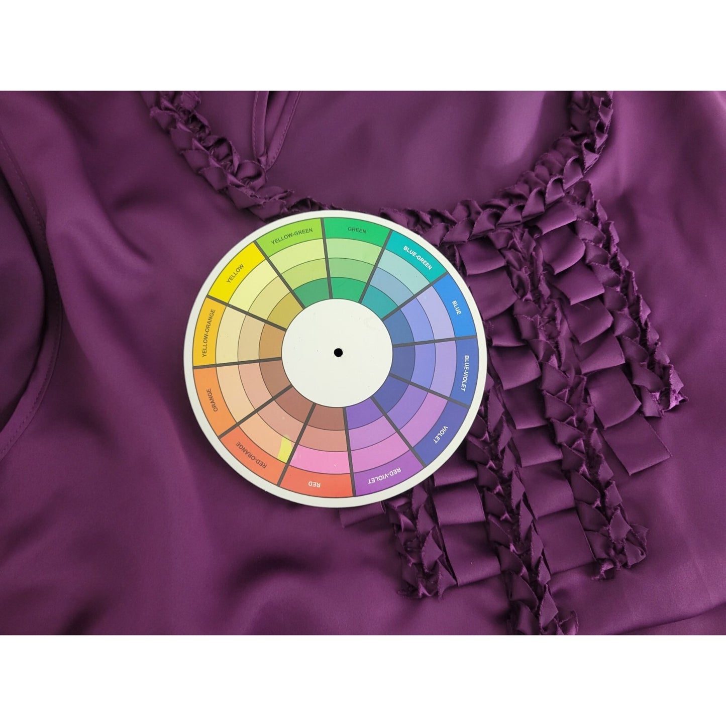 Liz Claiborne Womens Top 3X Plus Sleeveless Purple Polyester Keyhole Ruffle