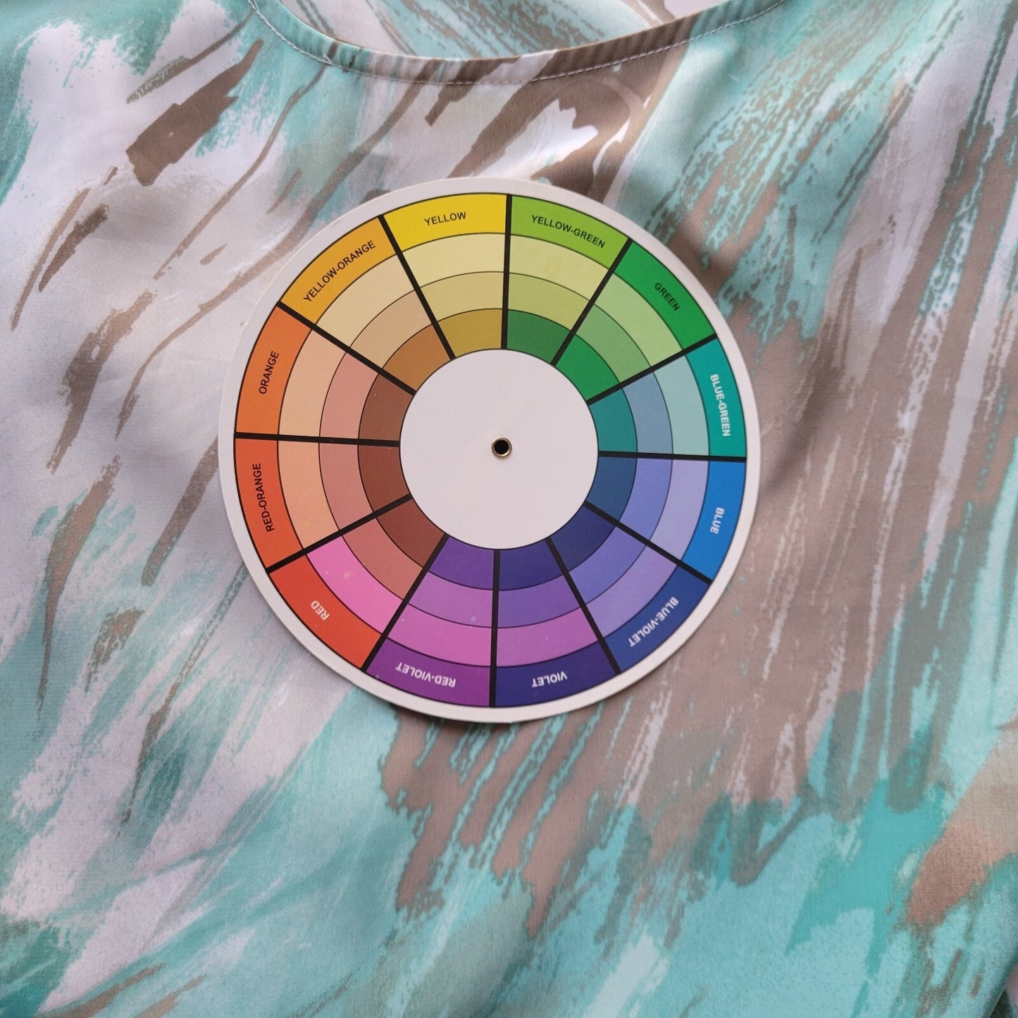 Valerie Stevens Womens Top 18 Batwing Sleeve Lightweight Blue Gray Watercolor