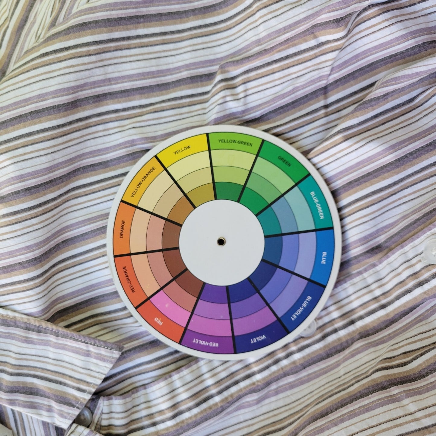 Casual Corner Annex Women Top 2X Plus Lavender Stripe Lightweight Cotton Blend