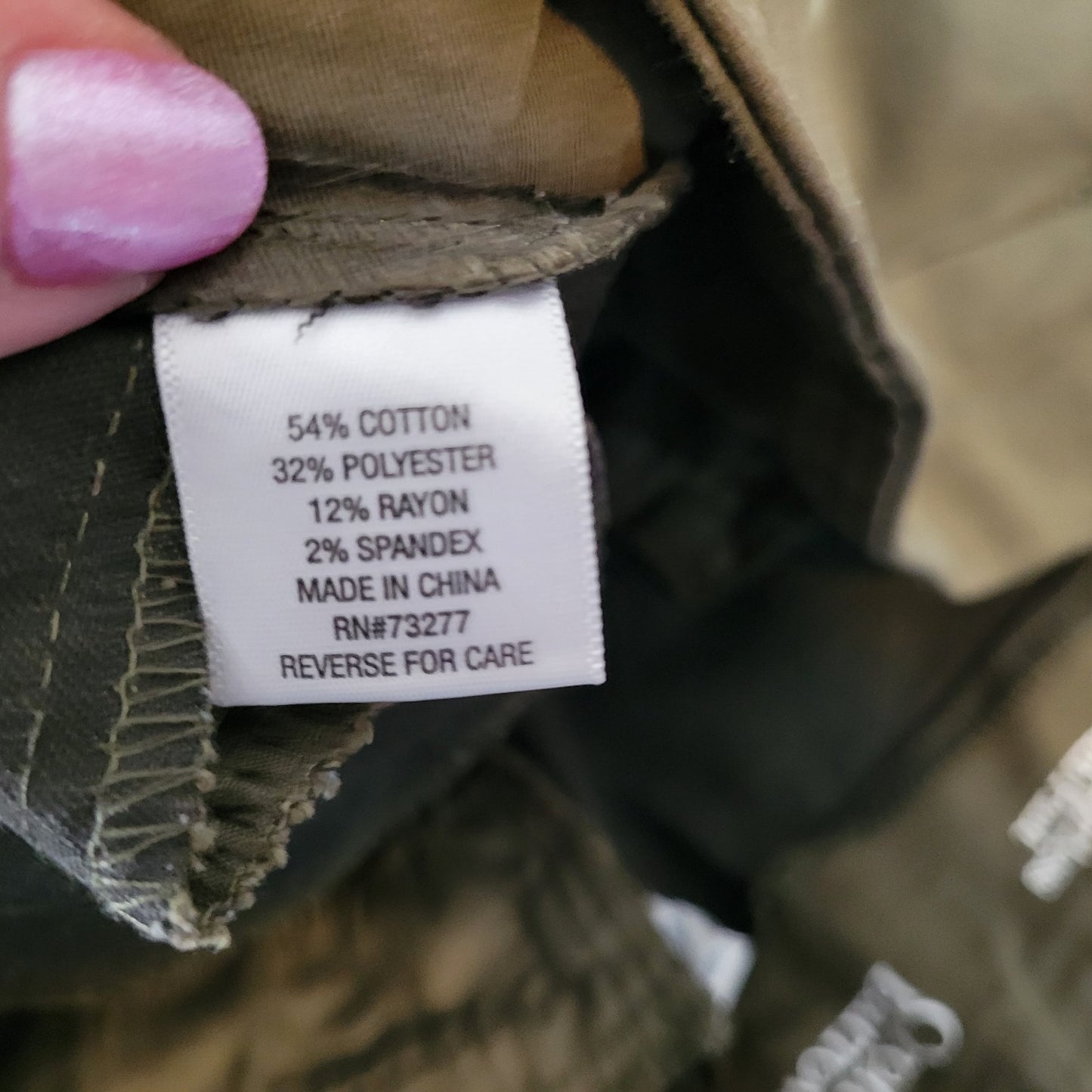 Croft Barrow Women Pants 22W Plus Effortless Stretch Pull On Crop Green Pockets