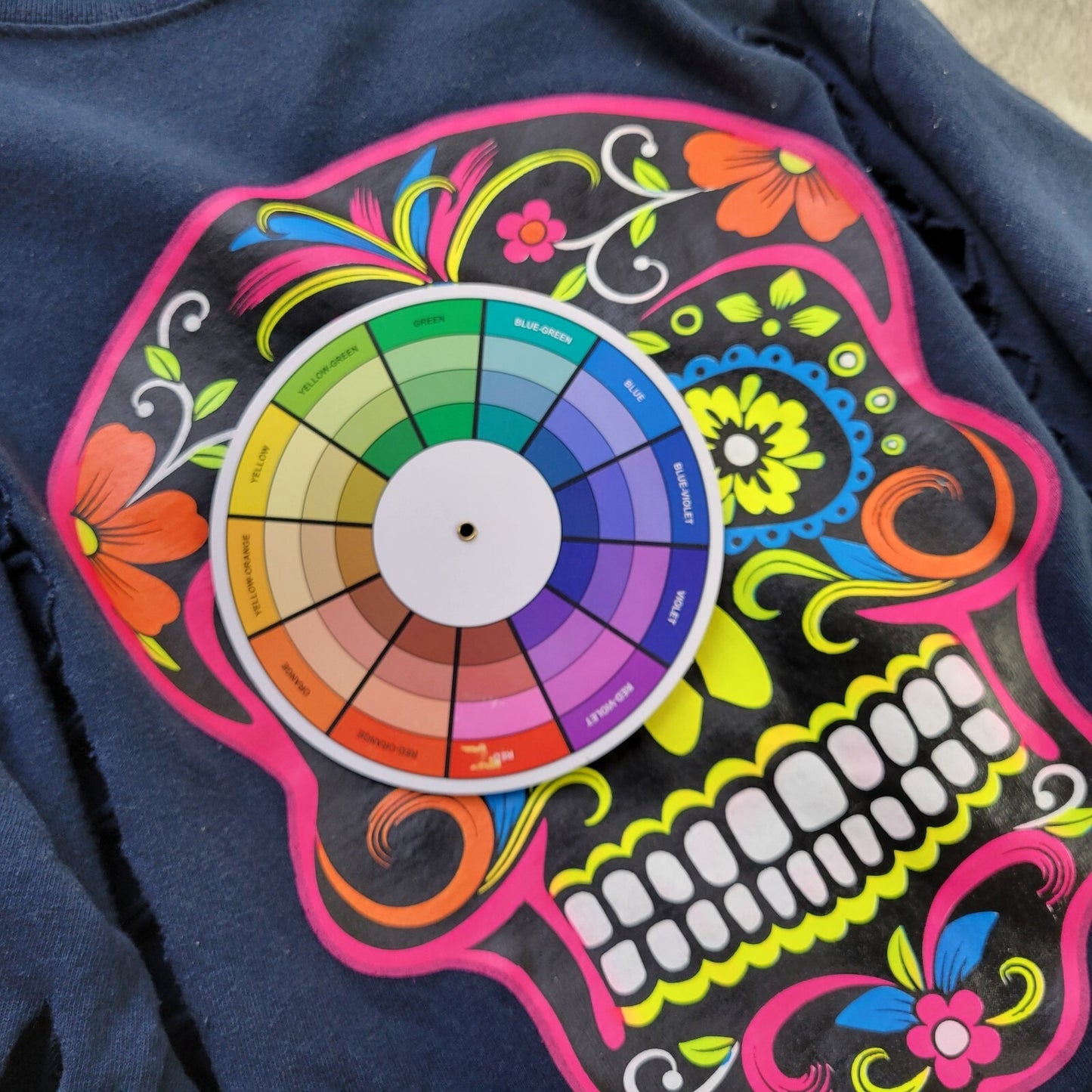 Progreso Yucatan Mexico Womens Top XL Tee Distressed Fringe Skull Black Cotton