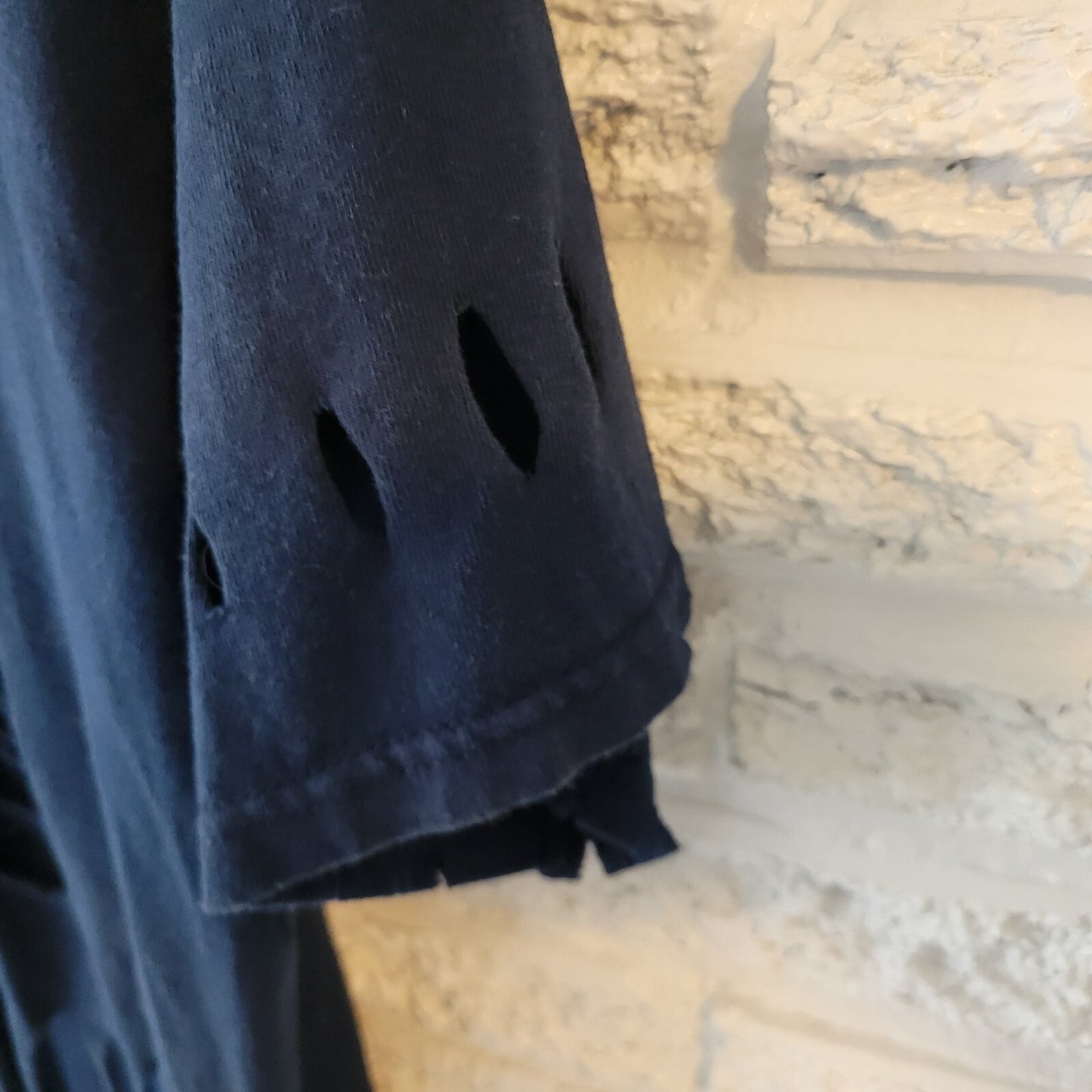 Progreso Yucatan Mexico Womens Top XL Tee Distressed Fringe Skull Black Cotton