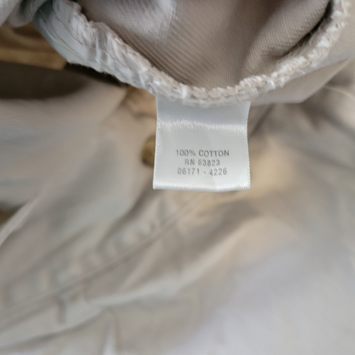 CJ Banks Womens Pants 24W Plus Cropped Beige Cotton Zip Fly Adjustable Waist