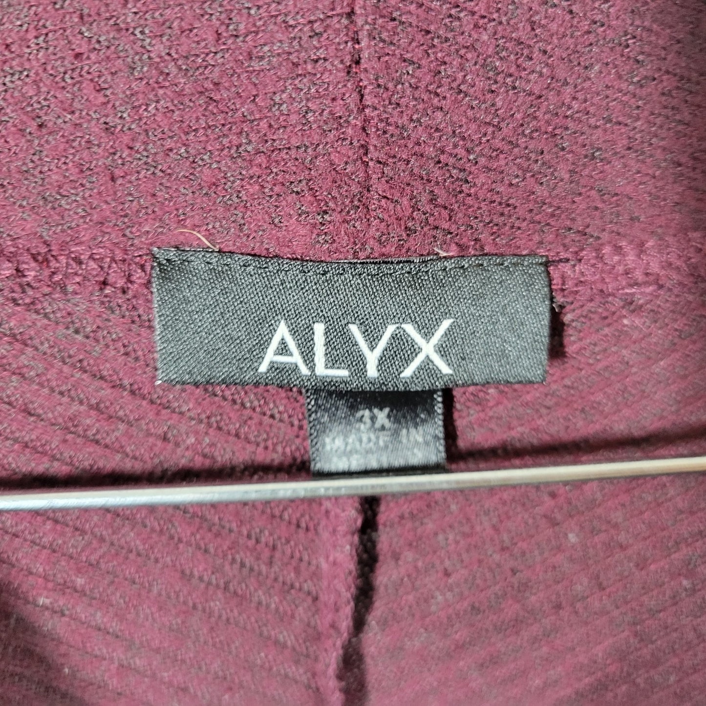 Alyx Womens Sweater 3X Plus Long Sleeve Burgundy Cowl Neck Lightweight Office