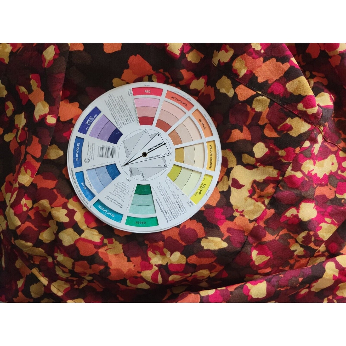 Chadwicks Womens Shirt 20W Plus Collar Button Up Long Sleeve Watercolor Sheer