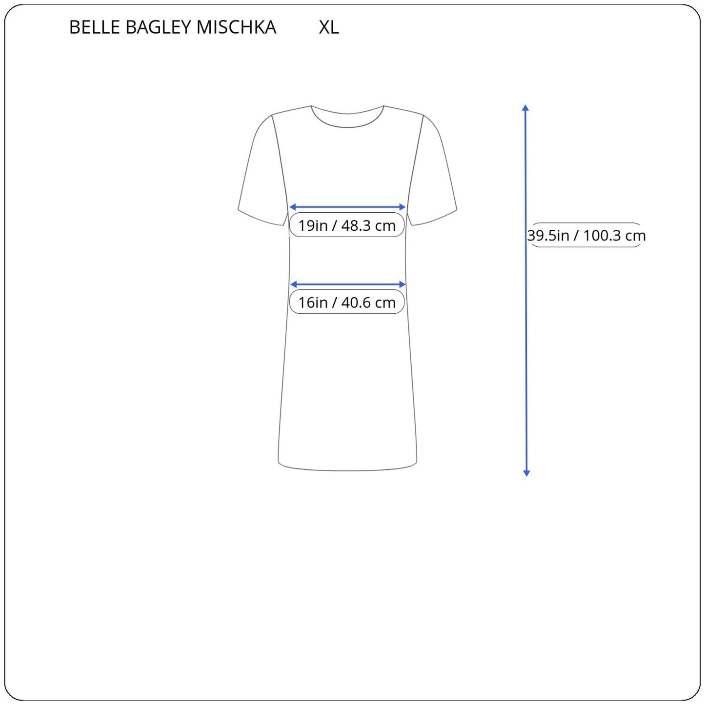 Belle Bagley Mischka Women Dress Extra Large XL Fit Flare Casual Blue Knit Basic