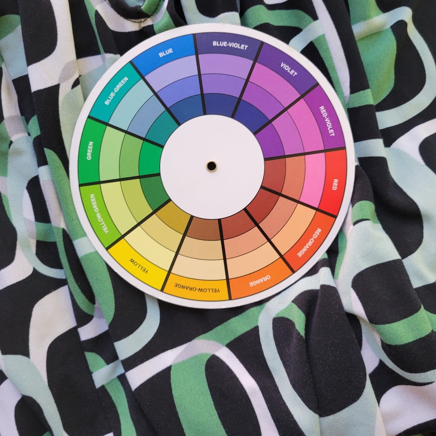 Worthington Womens Top 2X Plus Tunic Dolman Sleeve Green Geometric Keyhole Comfy