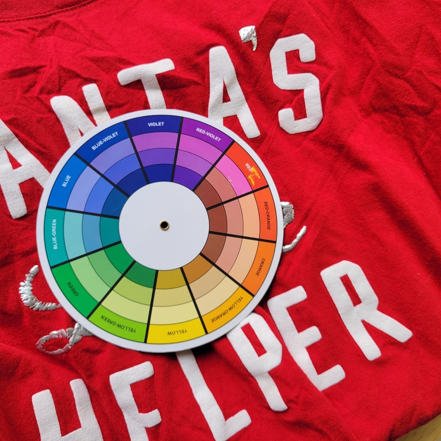 Christmas Old Navy Women Top XXL Plus Tee Santas Little Helper Red Cotton Holiday