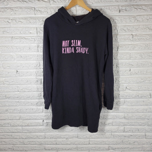 Cherryloom Womens Sweatshirt 3XL Hoodie Black Not Slim Kinda Shady Activewear