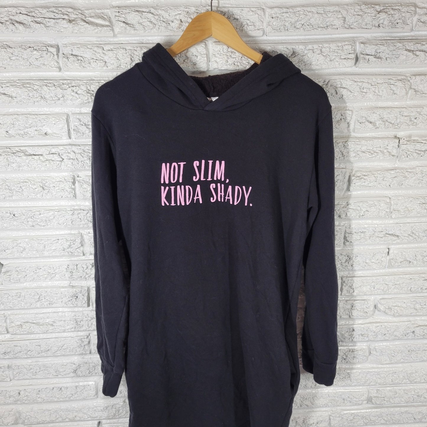 Cherryloom Womens Sweatshirt 3XL Hoodie Black Not Slim Kinda Shady Activewear