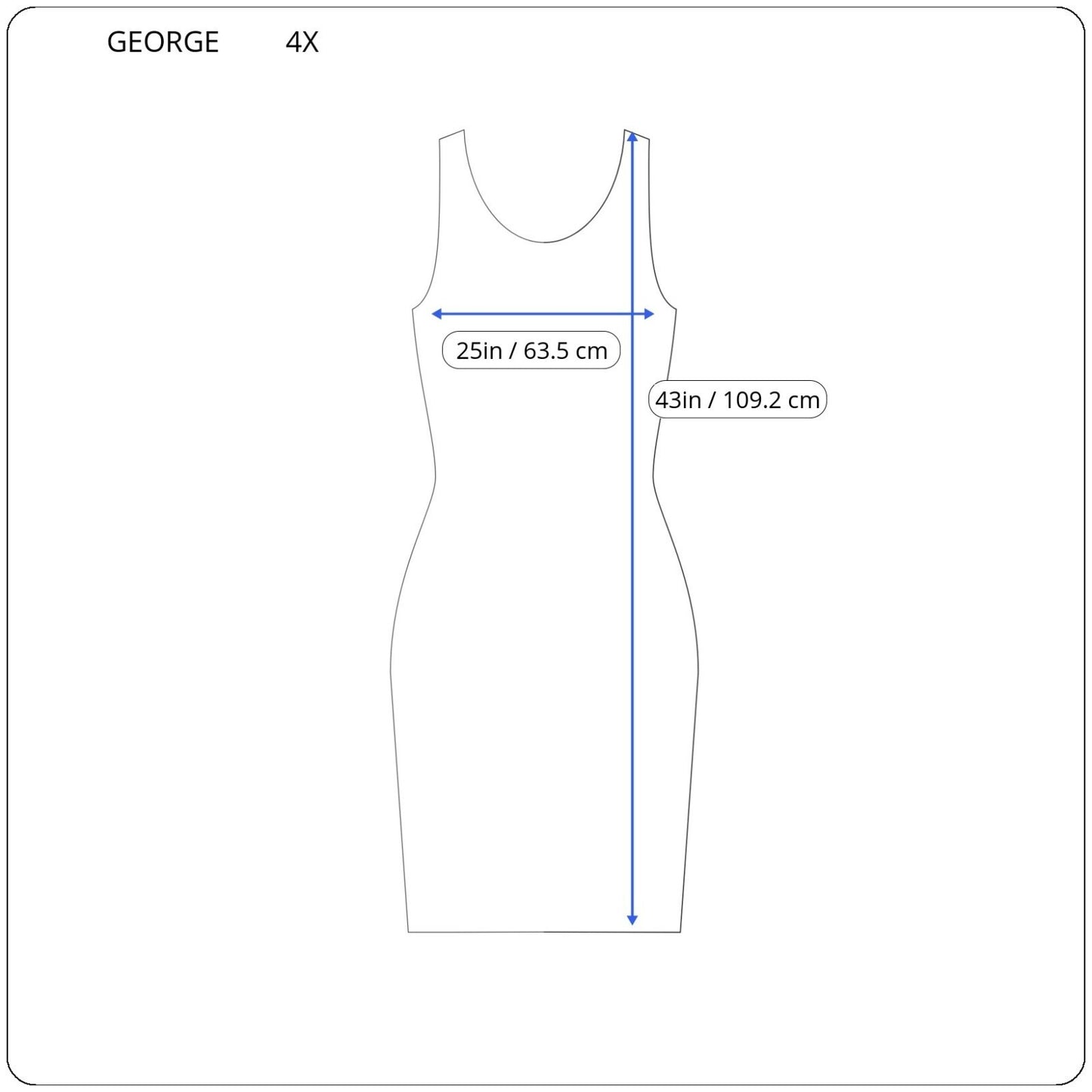 George Womens Dress 4X Plus Tank Black White Tie Die Asymmetric High Low Casual