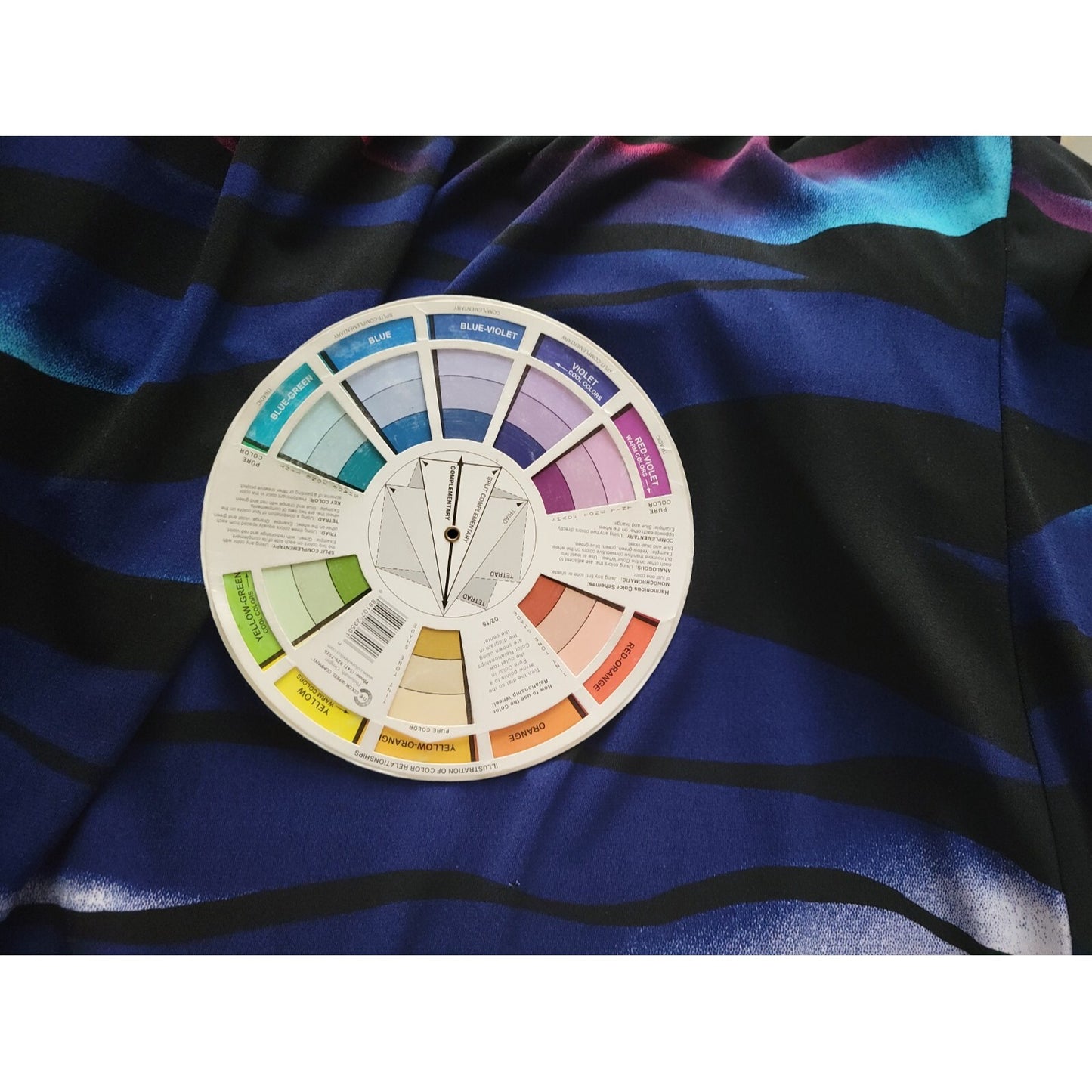 Maurices Womens Top 2 2X Plus Draped Neck Blue Watercolor Poly Blend Casual