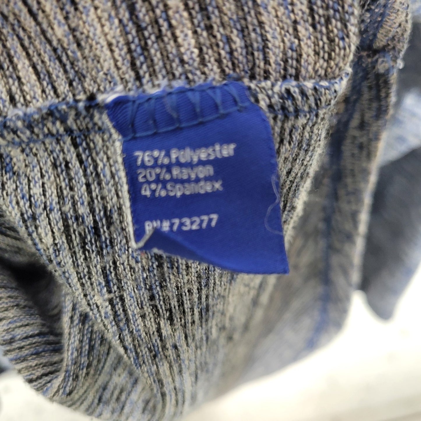 Apt 9 Womens Sweater 4X Plus Pullover Blue Marled Poly Blend Casual Travel Comfy