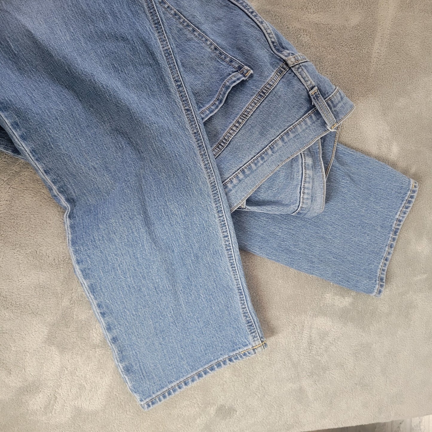 Old Navy Womens Jeans 18 Tall Boyfriend Straight Medium Wash Denim Stretch SL53E