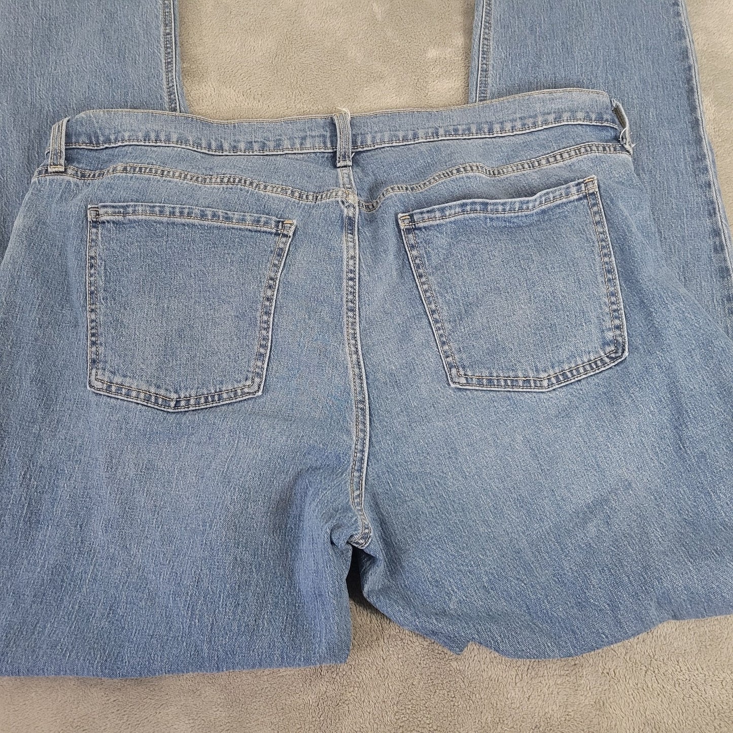 Old Navy Womens Jeans 18 Tall Boyfriend Straight Medium Wash Denim Stretch SL53E