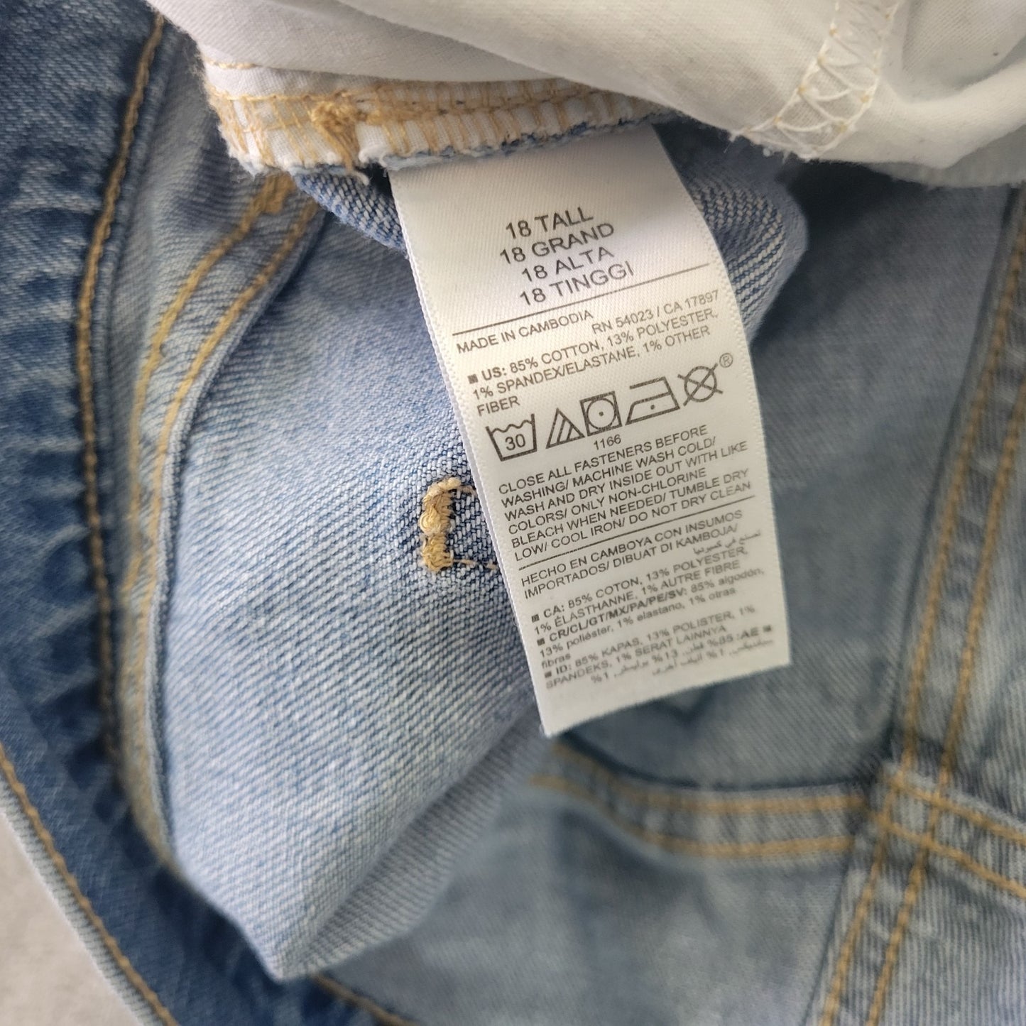 Old Navy Womens Jeans 18 Tall Boyfriend Straight Medium Wash Denim Stretch SL53E