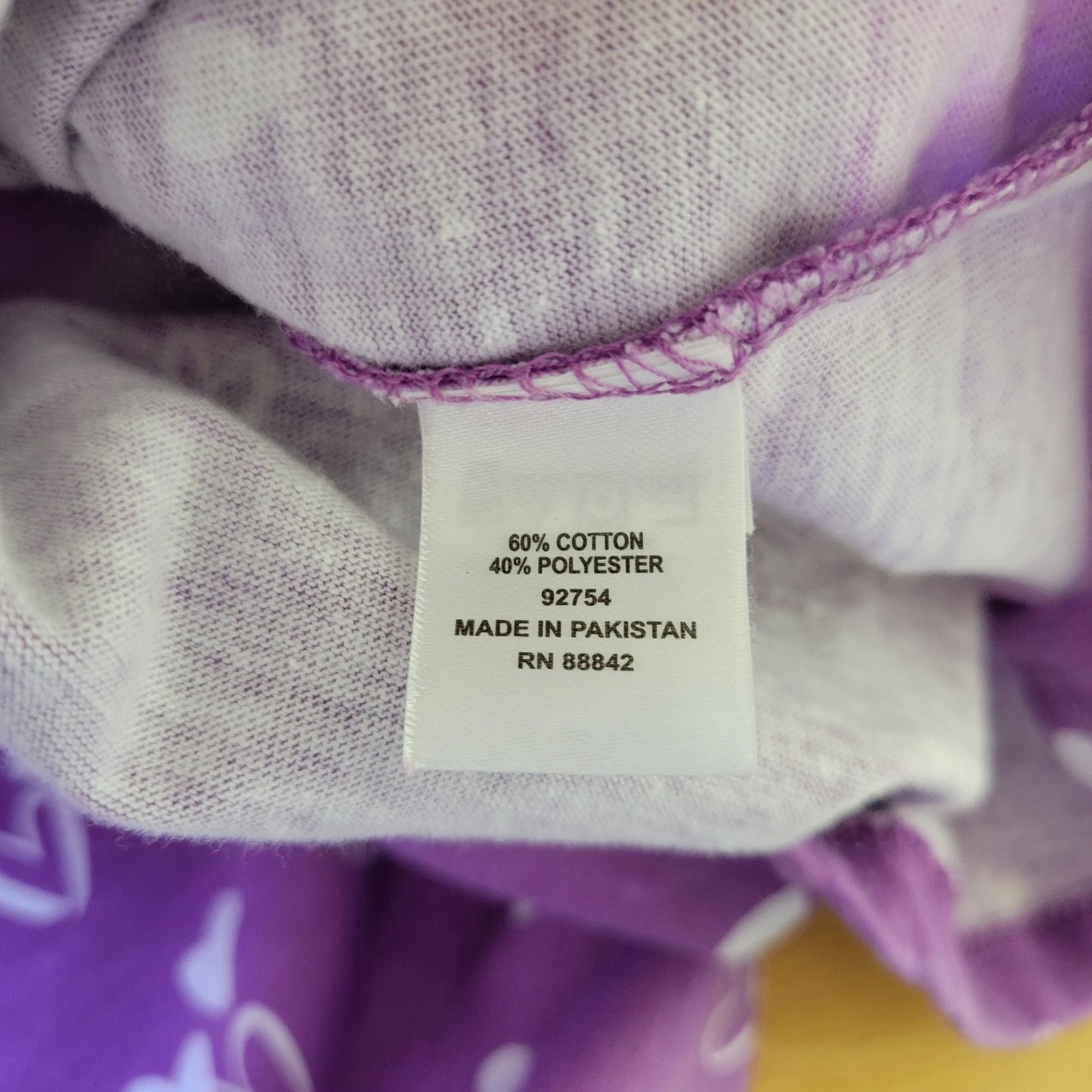 Valentines Day Woman Within Womens Top 2X Plus Tee Lavender Hearts All Over