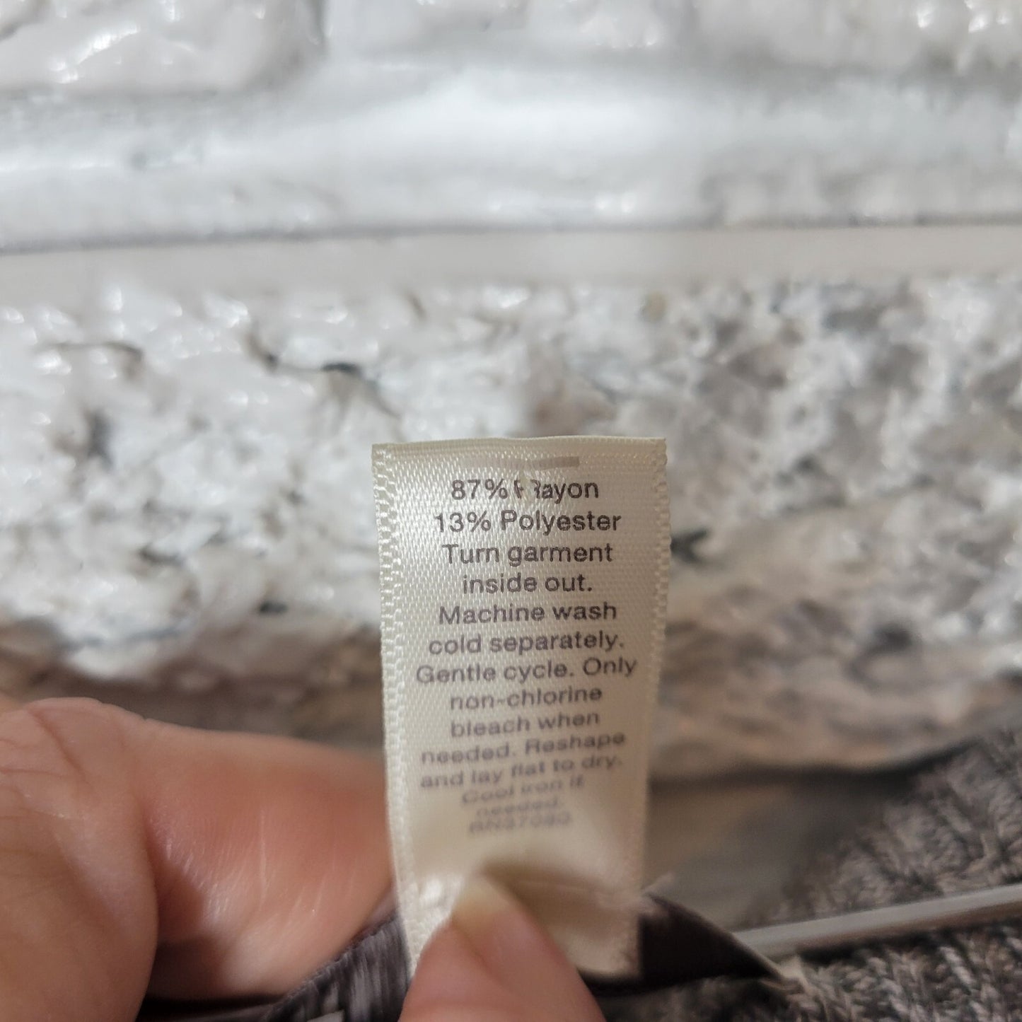 Cato Est 1946 Womens Dress Extra Large XL Sweater Gray Stripe Pullover Comfy