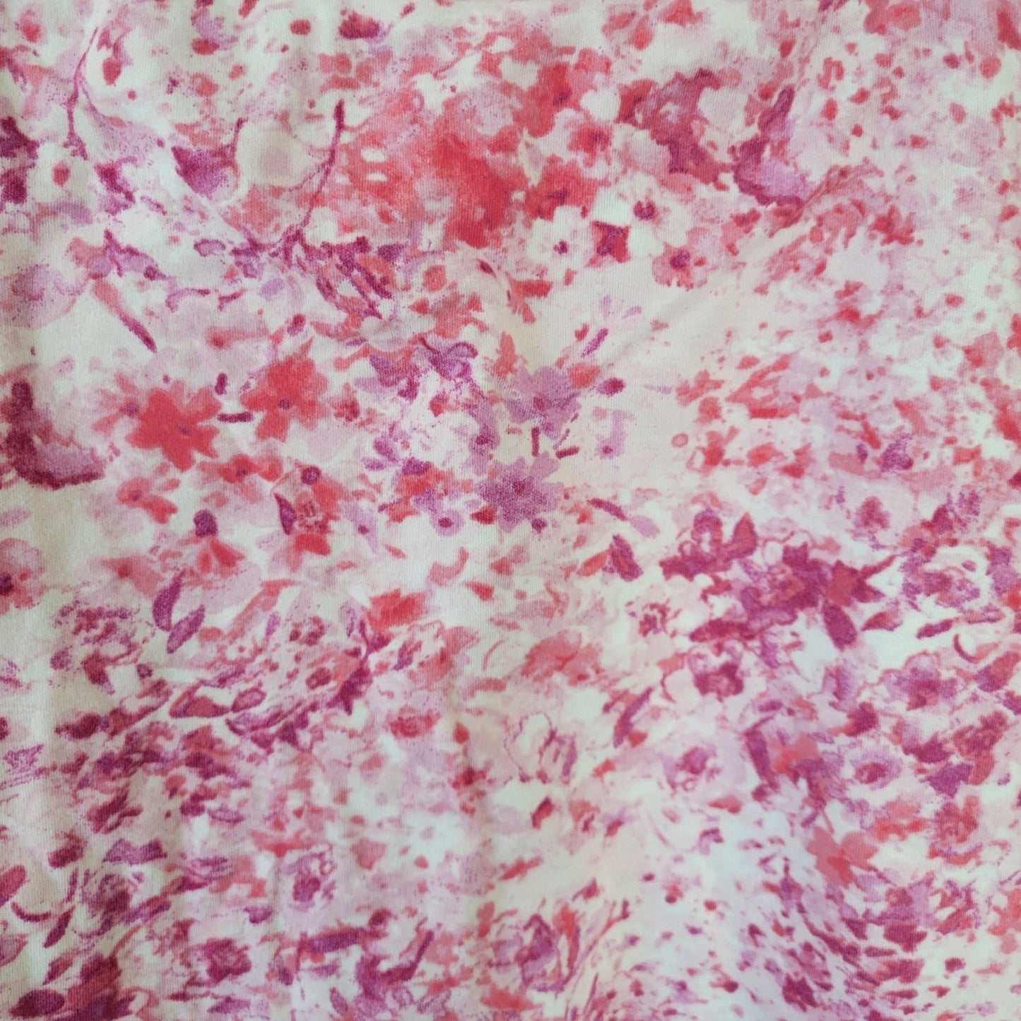 Jones New York XL Pink Floral Skort Cotton Pull On Elastic Waist Pockets