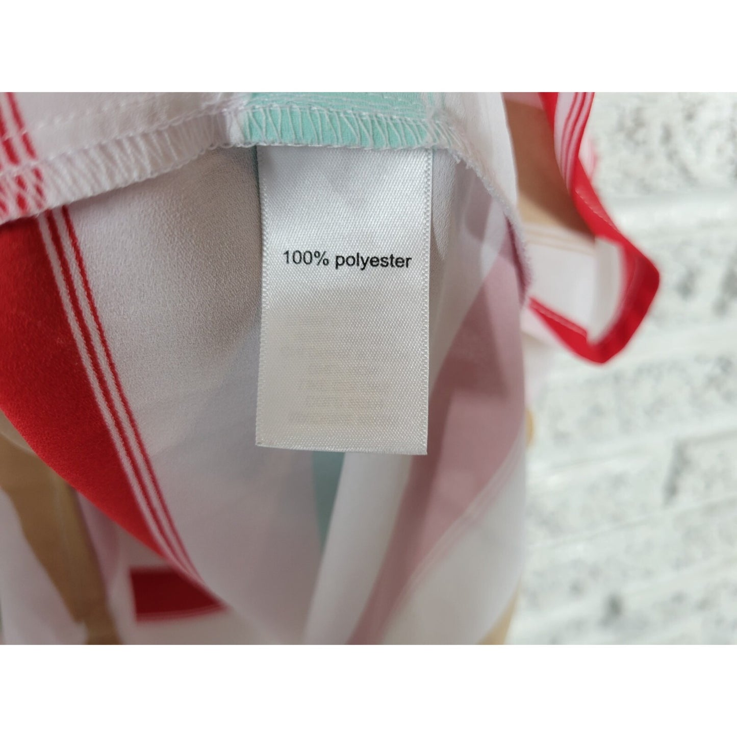 Maurices Womens Top 1 1X Plus Camisole Red Stripe Lightweight Sheer Polyester