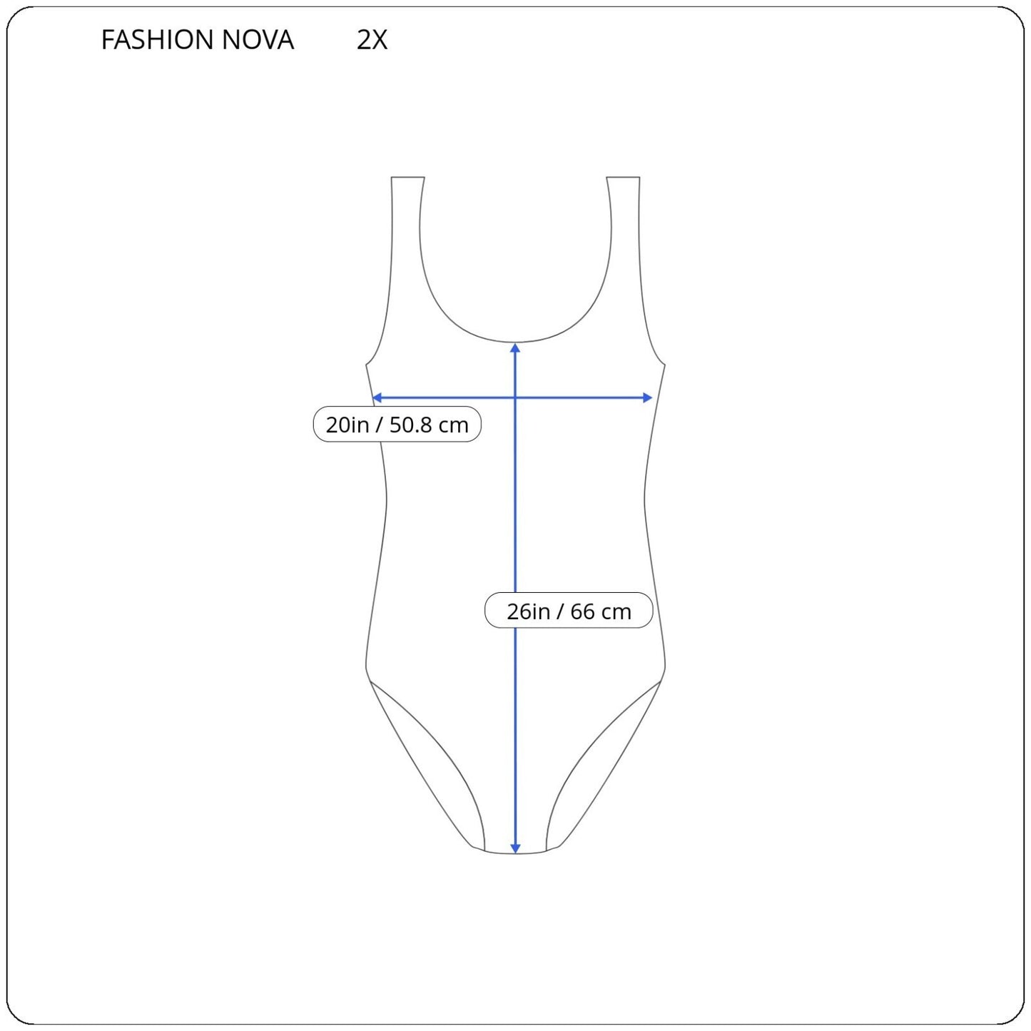 Fashion Nova Bodysuit 2X Plus  Sleeveless Wide Strap Blue Tie Dye Poly Blend