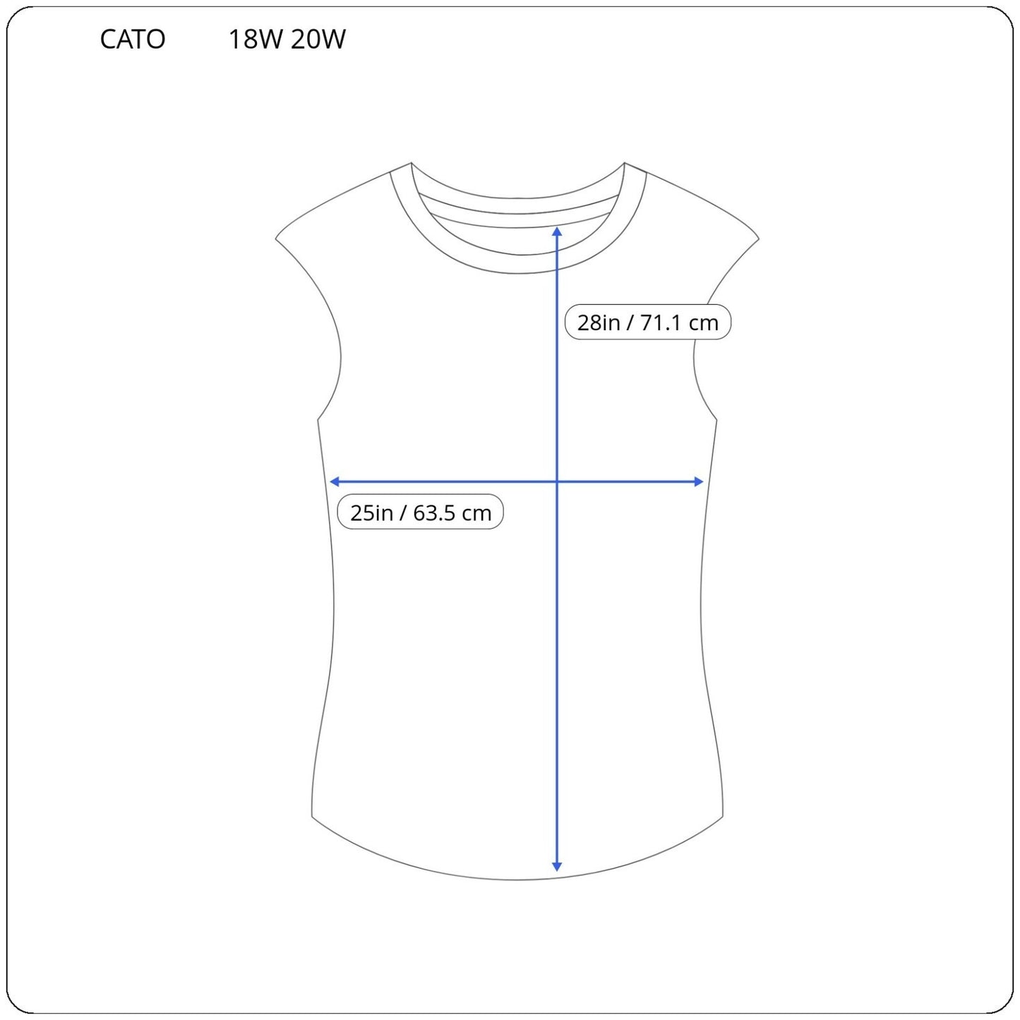 Cato Womens Top 18W 20W Plus Sleeveless Orange Watercolor Semi Sheer Polyester