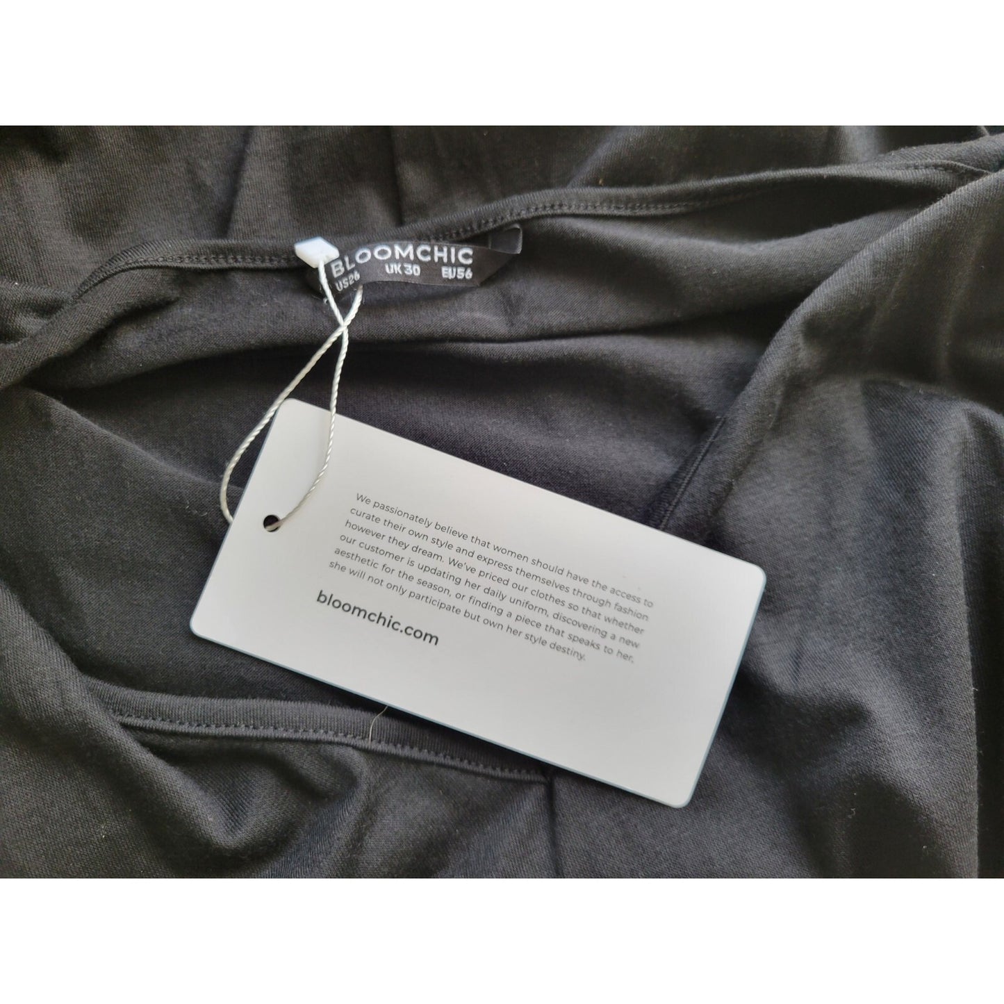 Bloomchic Womens Top 26 Plus Short Sleeve Black Lace Hem Stretchy Career Casual