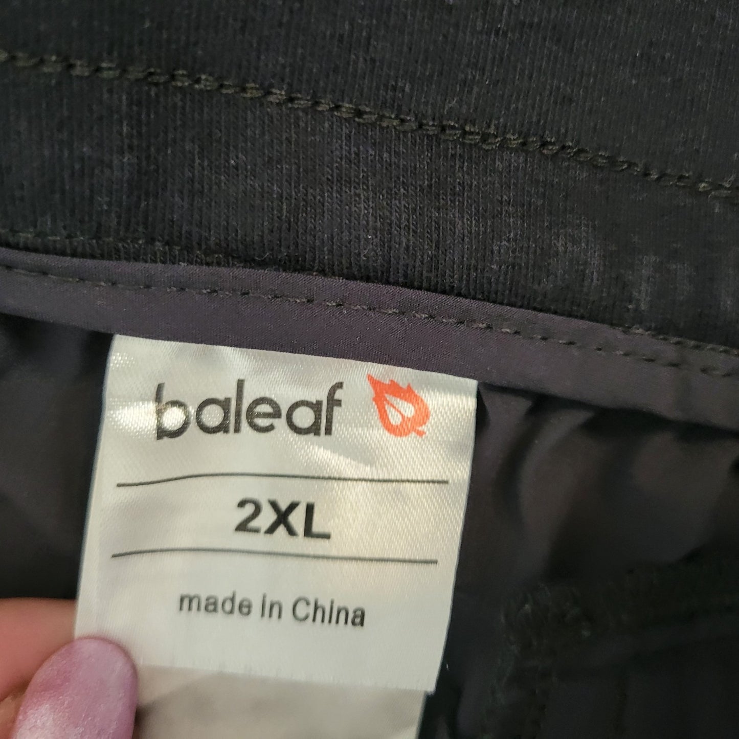 Baleaf Womens Shorts 2XL Pockets Bermuda Black Zip Fly Lightweight Slick Comfy