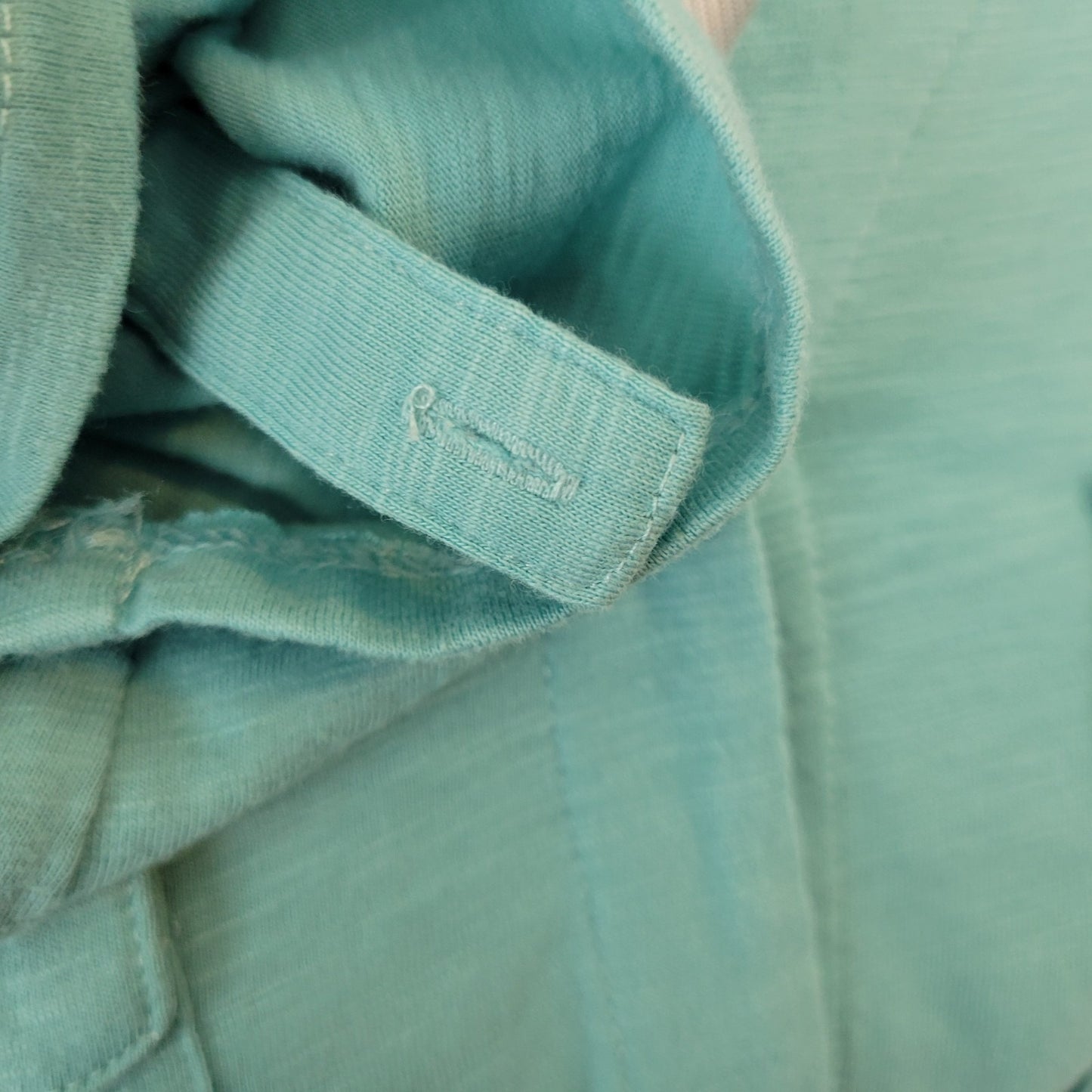 Croft Barrow Women Top 2X Plus Roll Tab Sleeve Blue Cotton Blend Comfy Button Up