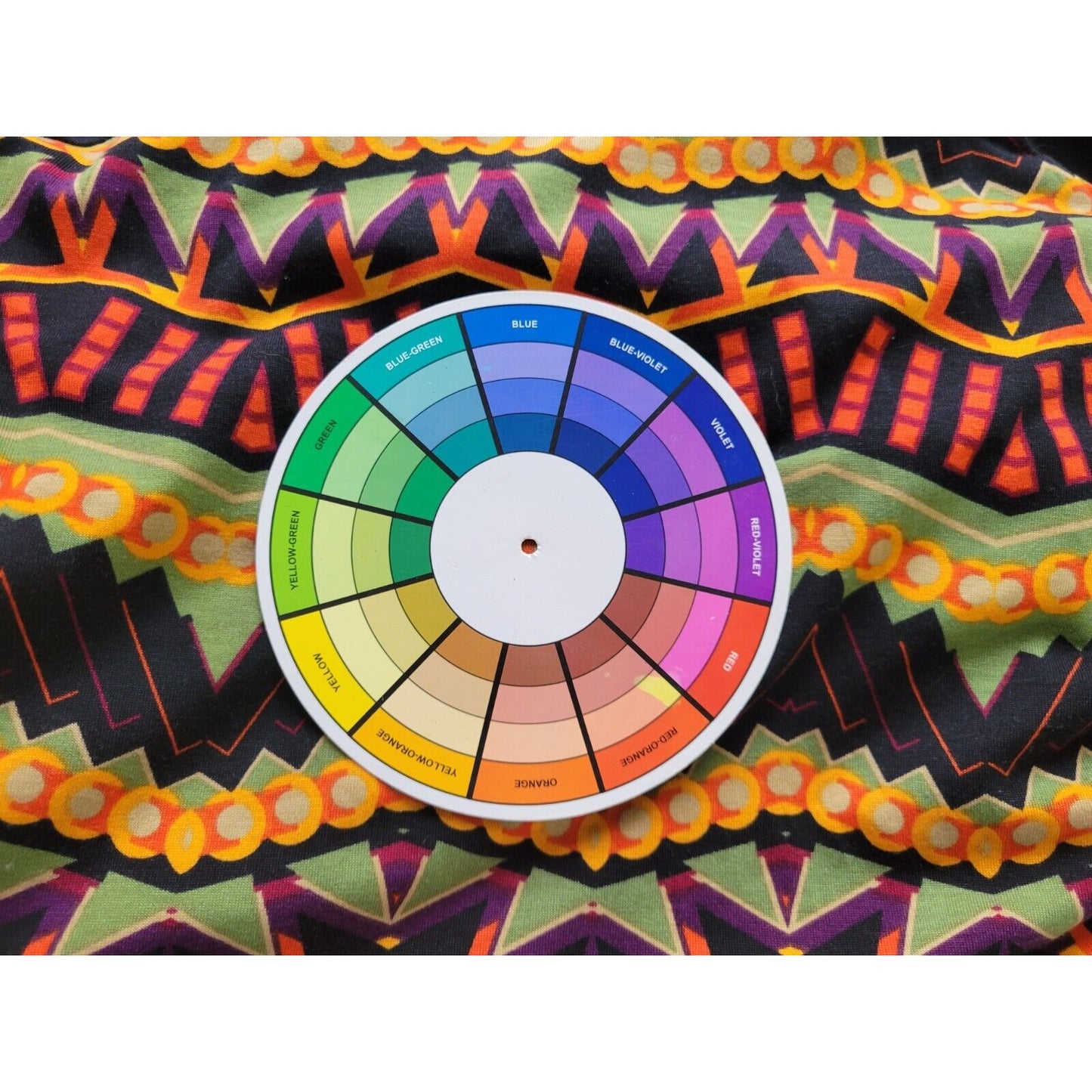 Lularoe Women Top 2XL Plus Tee Long Sleeve Orange Geometric Poly Blend Casual